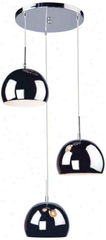 Artcraft On The Speck 3-ligyt 18" Wide Chrome Pendant Light (w8488)