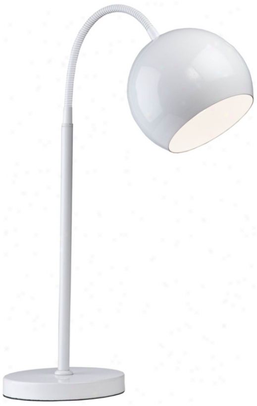 Artcraft On The Spot White Desk Lamp (w5736)