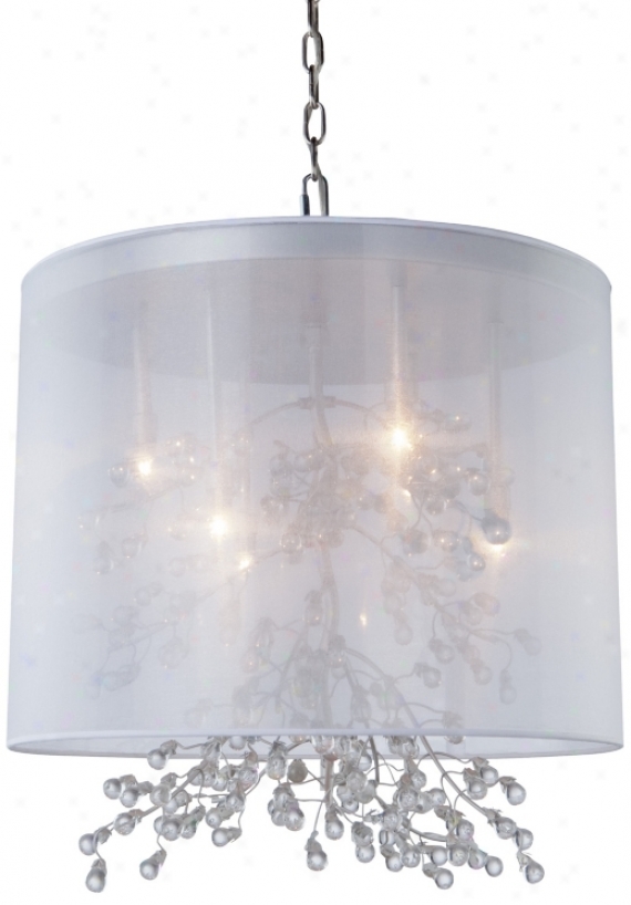 Artcraft Sherwood 6-light 19 1/2" Wide Chrome Pendant Light (w8447)