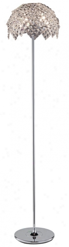 Artcraft Vogue Crystal Chrome Floor Lamp (w5677)