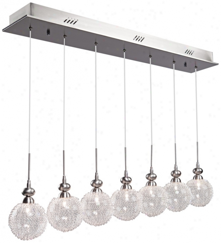 Artcraft Yale 7-light Brushed Nickel Island Chandelier (w8420)