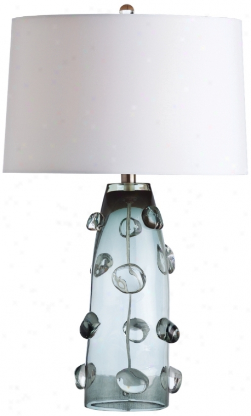 Arteriors Home Po0py Tall Gray Glass Table Lamp (v5097)