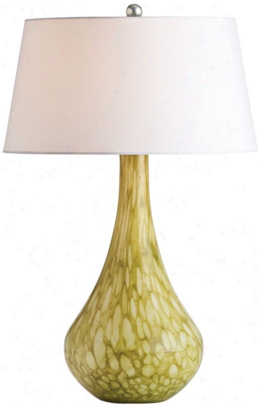 Arteriors Home Santana Spring Moss Swirl Glass Stand  Lamp (v5094)