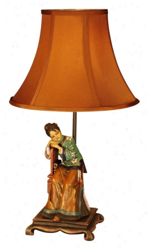 Asian Woman Table Lamp (f6371)