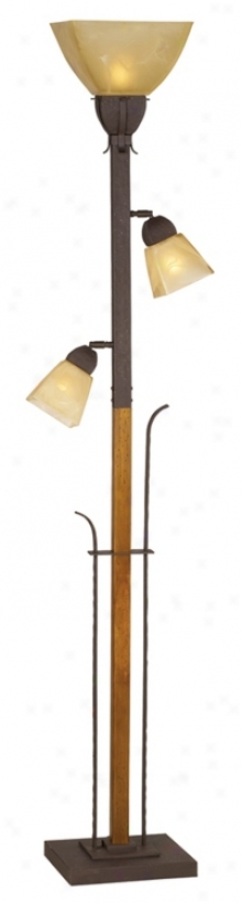 Aspen Grove Torchiere Floor Lamp (f6017)