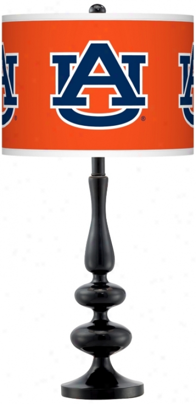 Auburn nUiversity Gloss Black Table Lamp (n5714-y3370)