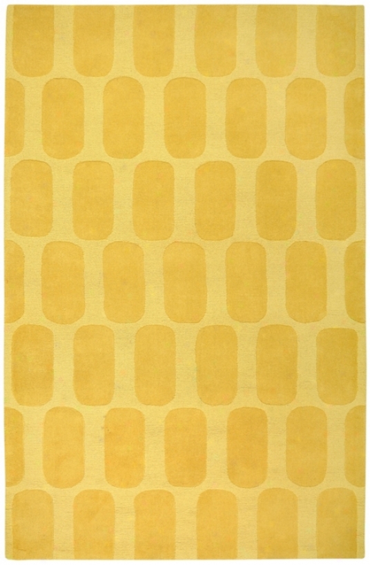 Auckland Collection Honeycomb Gold 2'x;3' Superficial contents Rug (t7264)