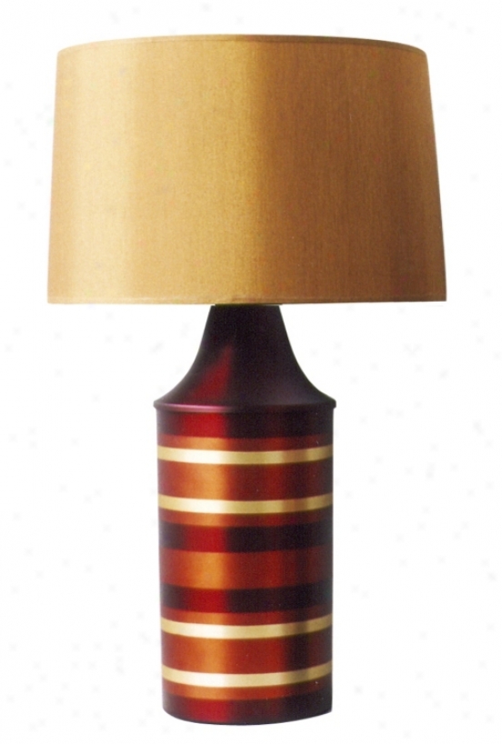 Babette Holland Bronze Striped Apollo Synopsis Lamp (97092)