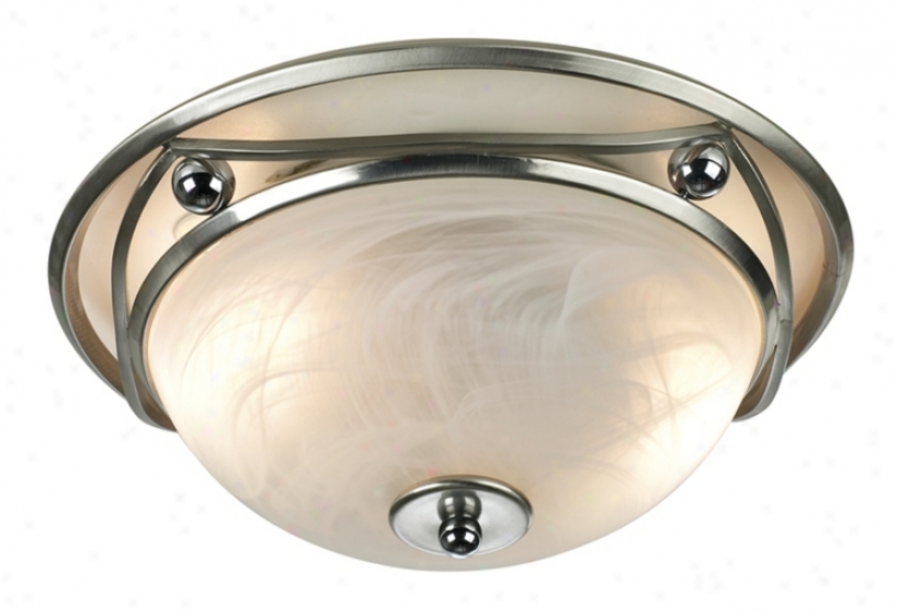 Ball And Undulation Flushmount 13" Wide Ceiling Light Fixture (99192)