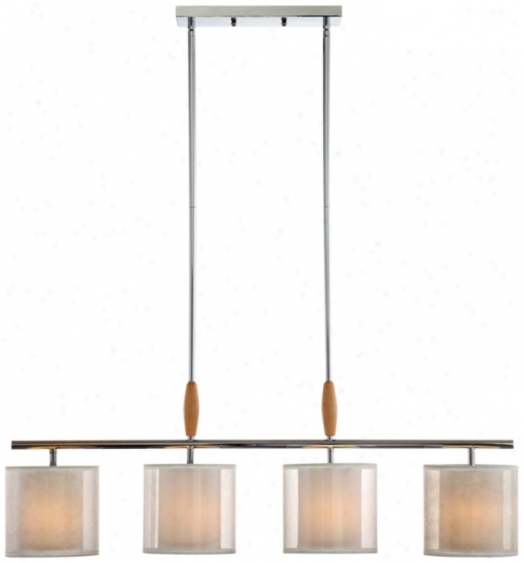 Bank Street 36 1/2" Wide Island Pendant Chandelier (r0770)