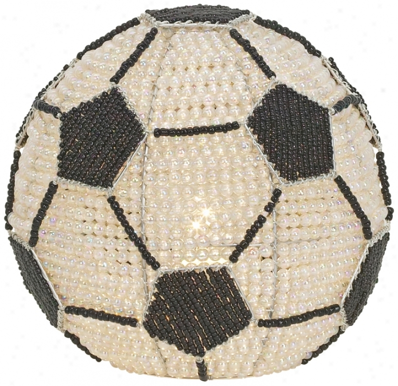 Beadworx Soccer Dance Hanr-crafted Beaded Night Light (p7797)