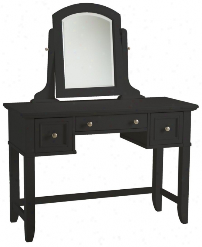 Bedford Ebony Wood Vanity Table (w3353)