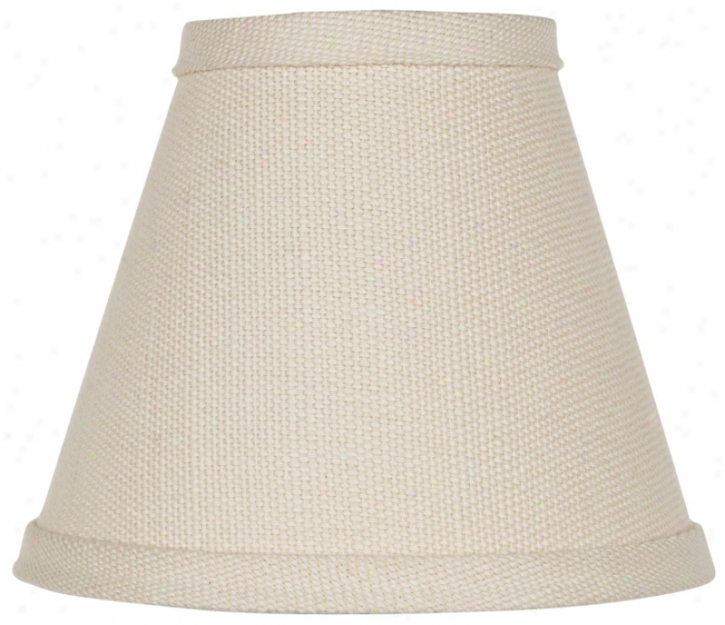 Beige Linen Lamp Shade 3x6x5 (clip-on) (k5223)