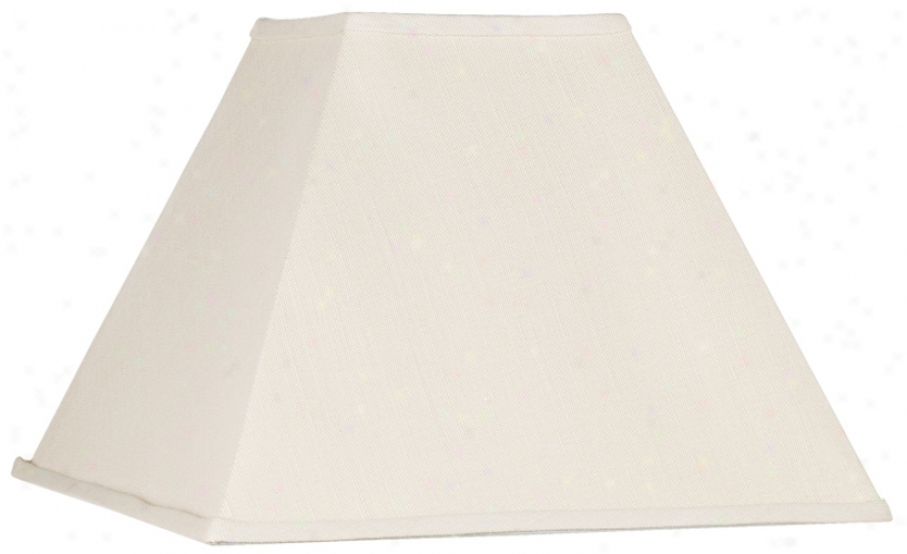 Beige Linen Square Lamp Shade 7x17x12 (spider) (k9552)