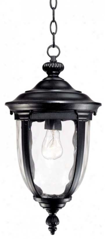 Bellagio&#8482; 18" High Black Outdoor Hanging Light (49290)