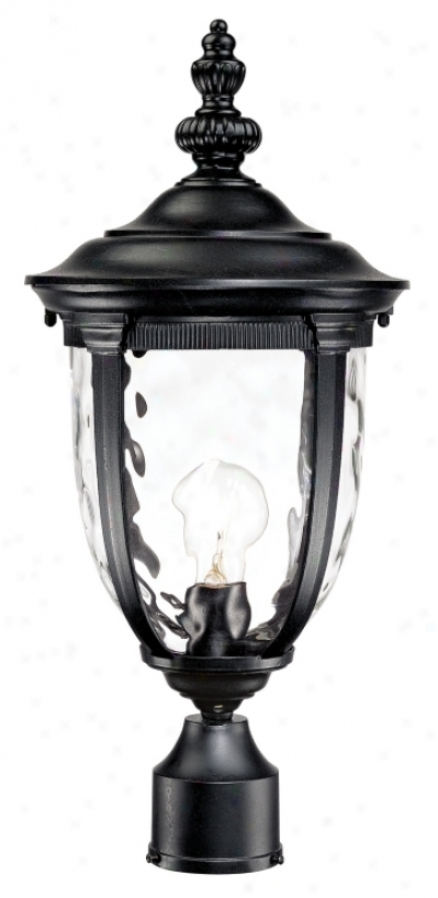 Bellagio&#8482; Collection 21&qupt; Hihg Black Outdoor Post Light (49288)