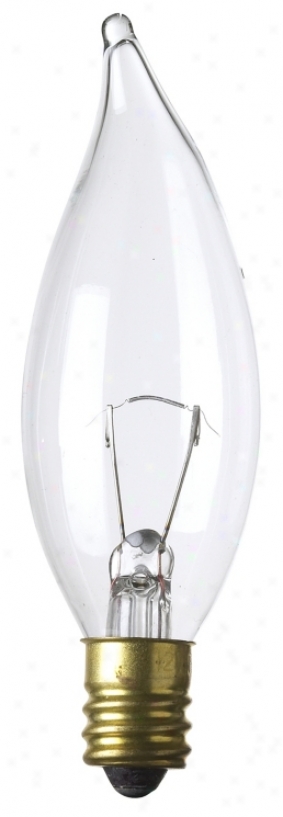 Bent-tip 15 Watt 12 Volt Candelabra Light Bulb (37712)