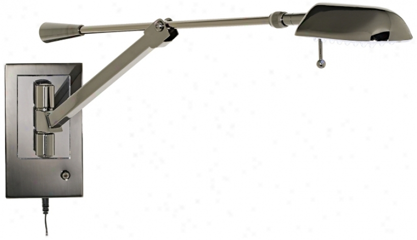 Negro Chrome Adjustable Arm Led Swing Arm (k8444)