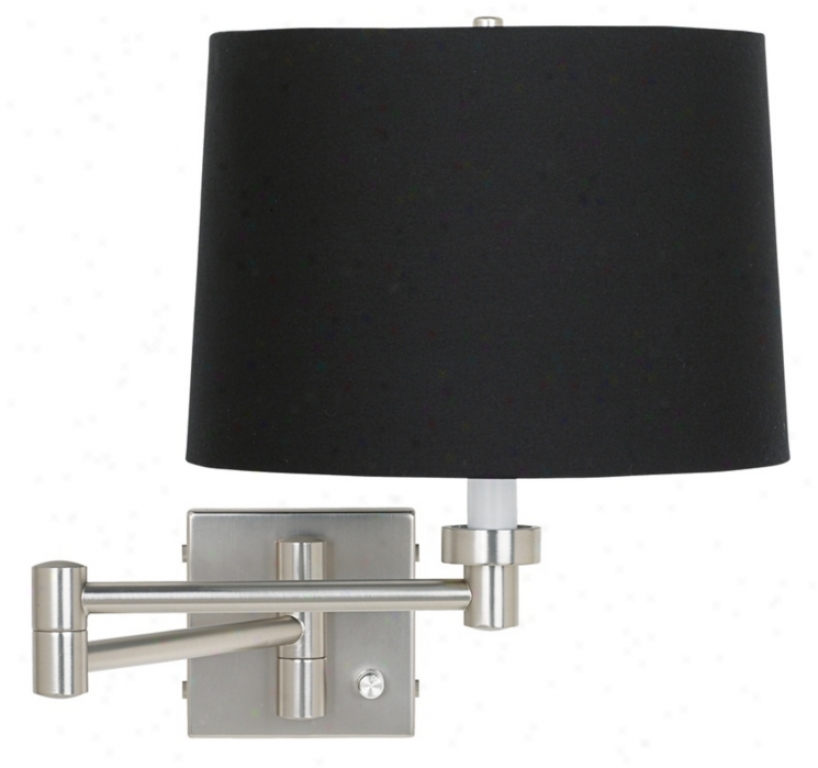 Black Drum Shade Plug-in Style Swing Arm (20762-88533)