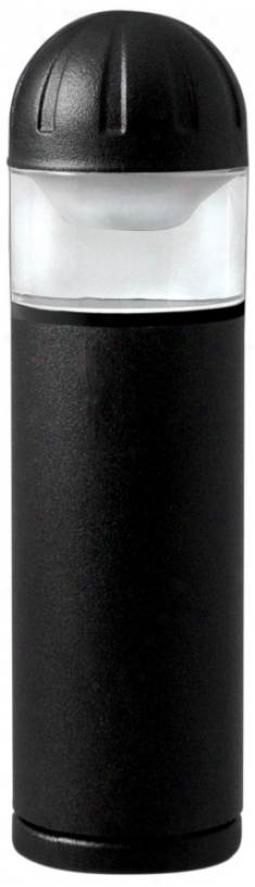 Black Finish 8" High Bollard Landsdape Light (p9752)