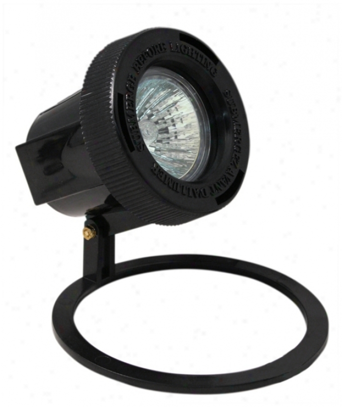 Black Finish Submersibl Outdoor Wll Light (p9754)