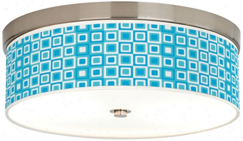 Blue Boxes Giclee 14" Wide Energy Efficient Ceiling Light (h8796-u1646)