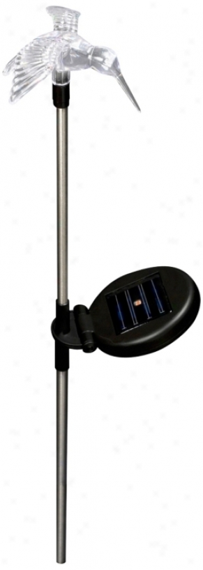 Blue Hummingbird Solar Led Landscape Ligh (r1325)