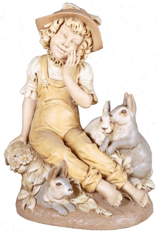 Bonnie N&#8217; Bunnies Yard Decor Garden Statue (27618)