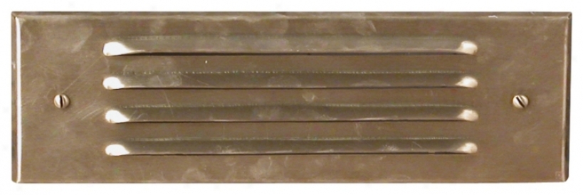 Brass Four Louver Brick Step Light (37310)