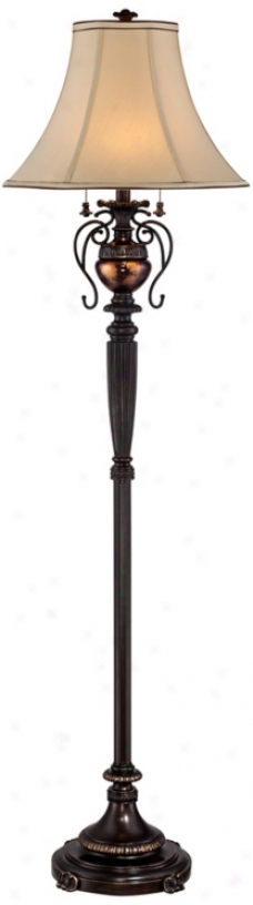 Brentwood Edwardian Tortoise Font Floor Lamp (t3987)