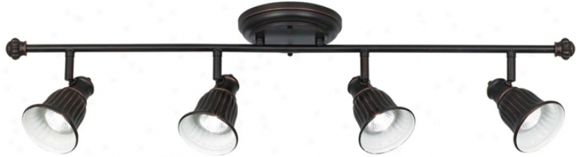 Bronze 4-light Tulip Head Track Fixture (t7920)