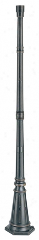 Bronze Finish Post And Cap Outdoor Base (32978)