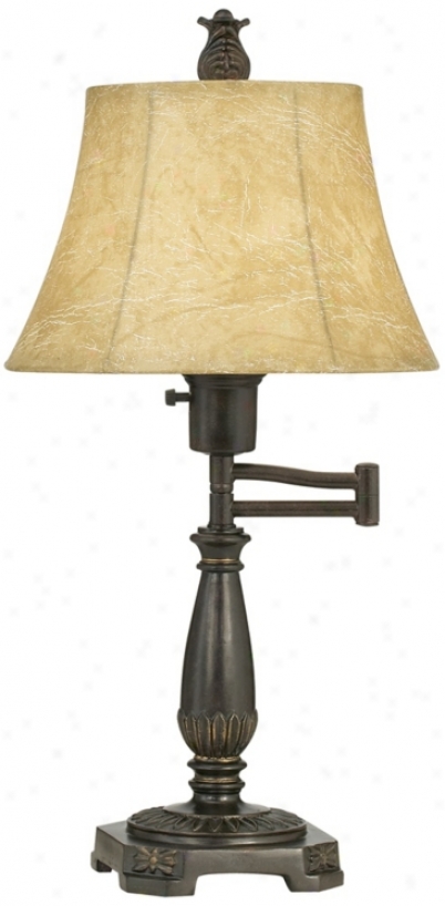 Bronzs Finish Oscillate Arm Table Lamp (t7388)