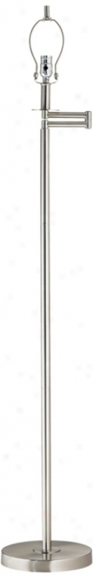 Brushed Nickel Bias Arm Floor Lamp (42316)