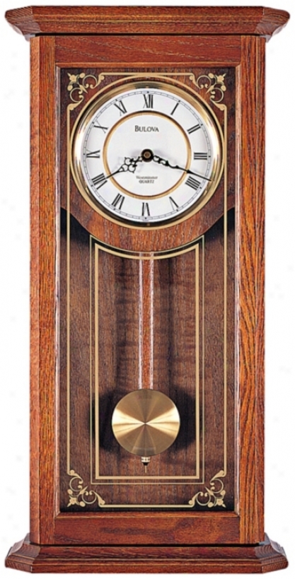 Bulova Cirrus Wall Chime Clock (83670)