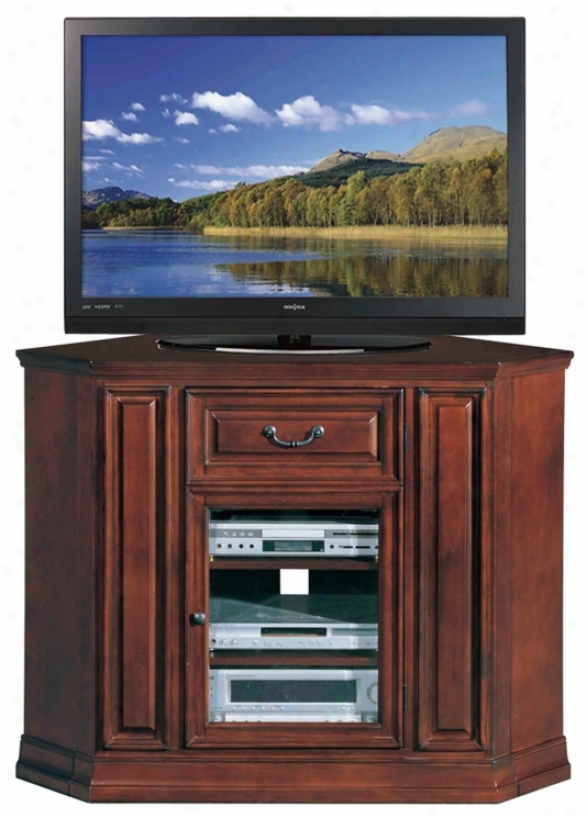 Burnished Cherry 46" Wide Corner Television Console (m9369)