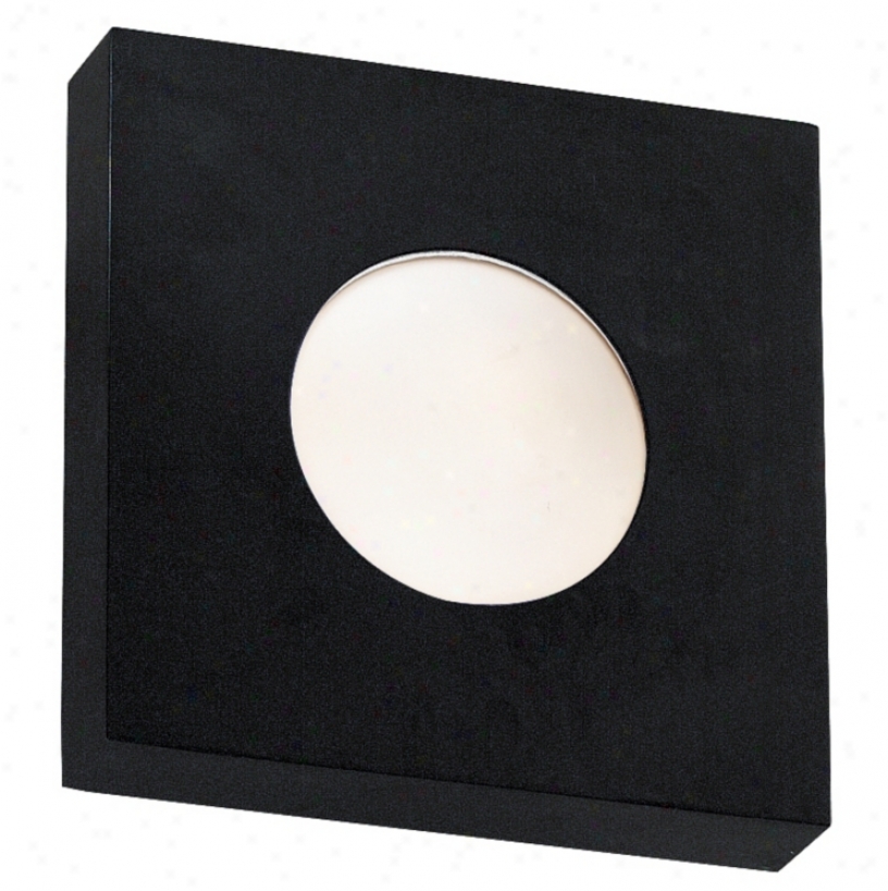 Burst Murky Square 10" High Outdoor Ceiling Or Wall Light (96424)