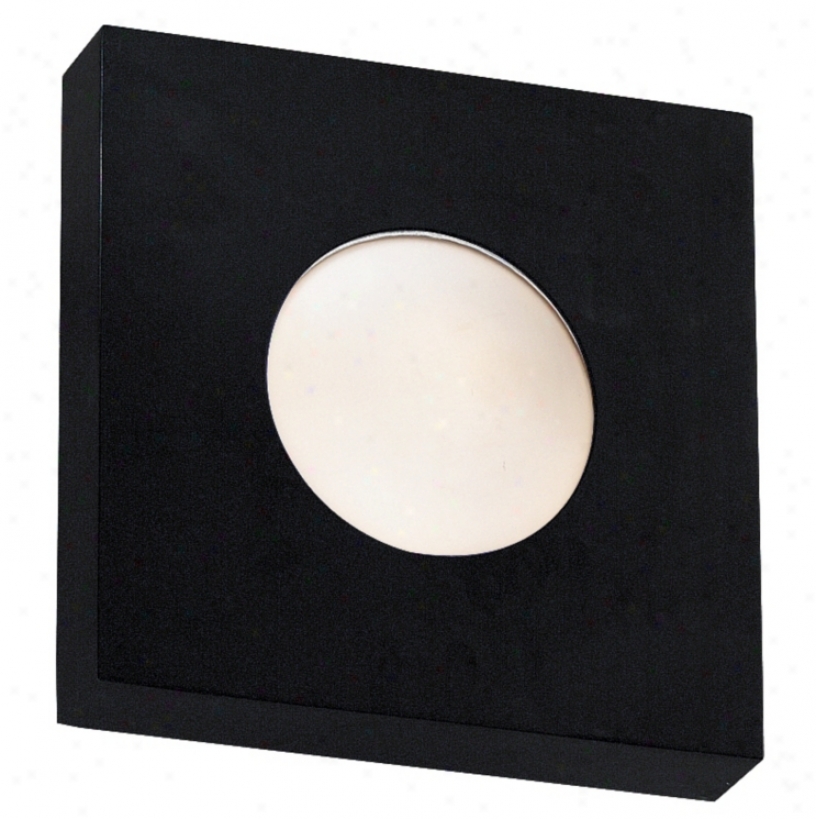 Rend asunder Black Square  8" Wide Outdoor Wall Or Ceiling Lightt (96250)