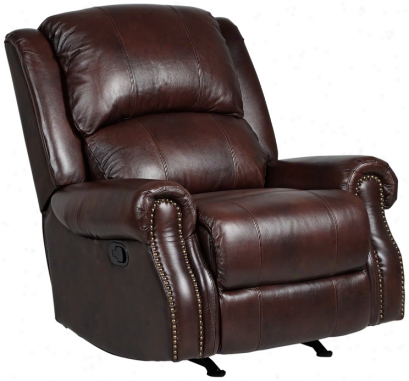 Burton Leather Match Croasdaile Rocker Recliner (w2956)