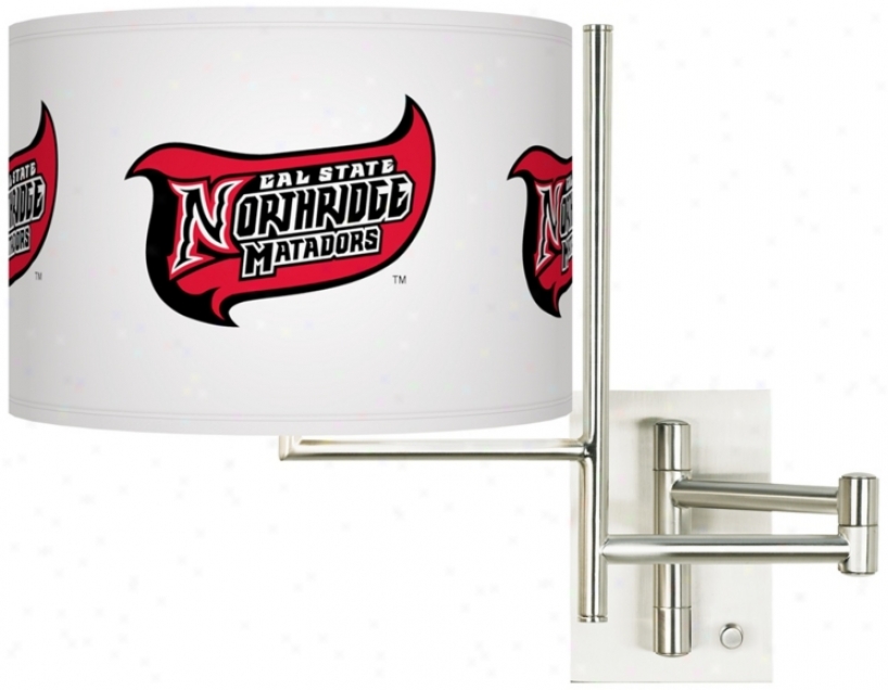 California State University Northridge Steel Swing Arm Wall Light (k1148-y3237)