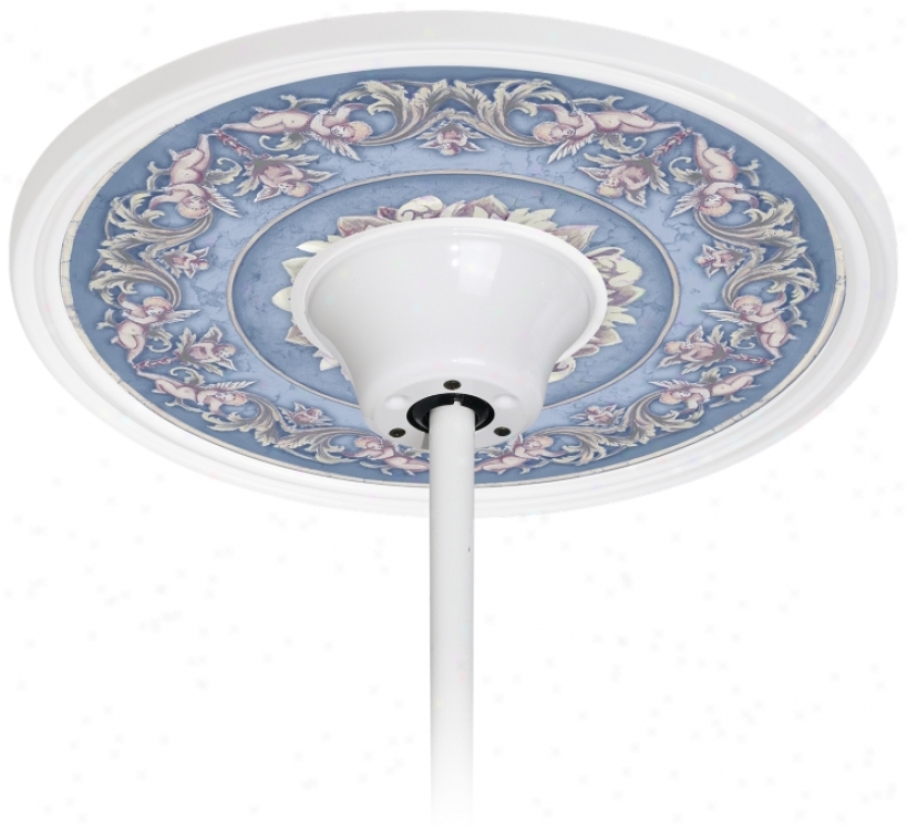 Camelot Manor Sky 6 1/2" Opening Whitte Ceiling Excite Medallion (h3292-h3559)