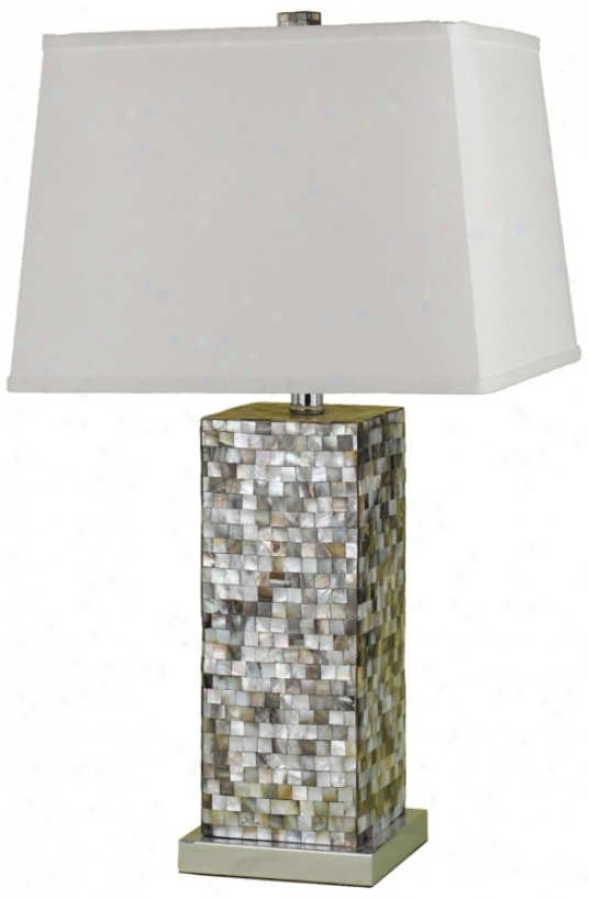 Candicce Olson Abalone Shell Table Lamp (f9866)