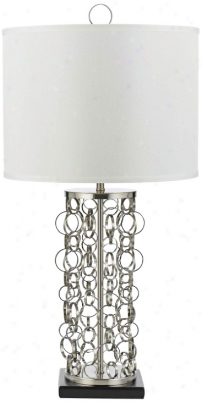 Candice Olson Carnegie Satin Nickel Table Lamp (v9759)