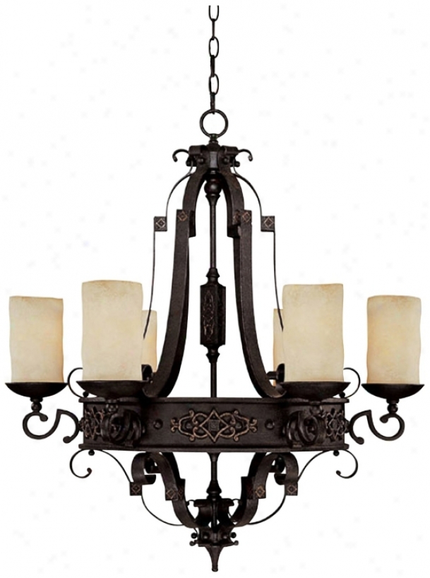 Capital River Crest Rustic Iron 6-light Chandelier (p5460)