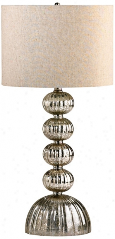 Cardinal Mirrored Glass Table Lamp (u9873)