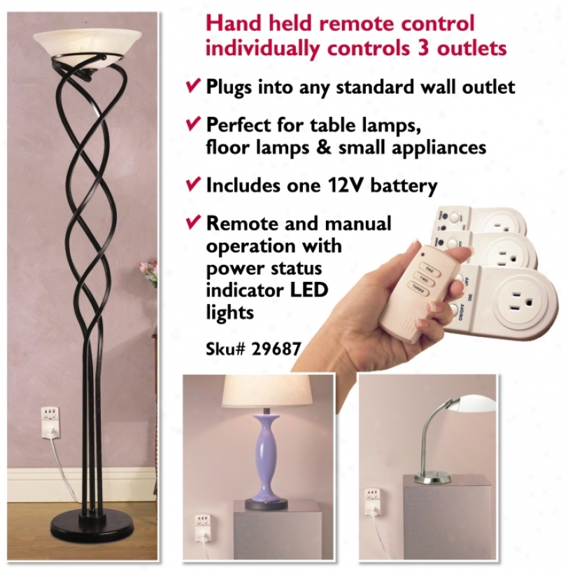 Casa Ez-control Three Outlet Wireless Remote (29687)