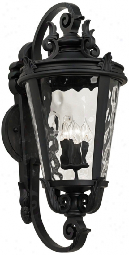 Casa Marseille&#8482; Black 36" High Outdoor Wall Light (u4088)