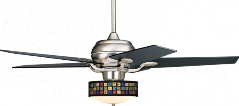 Casa Optima&#8482; Palette Squares Black lBades Ceiling Fan (86646-94061-44803-j5455)