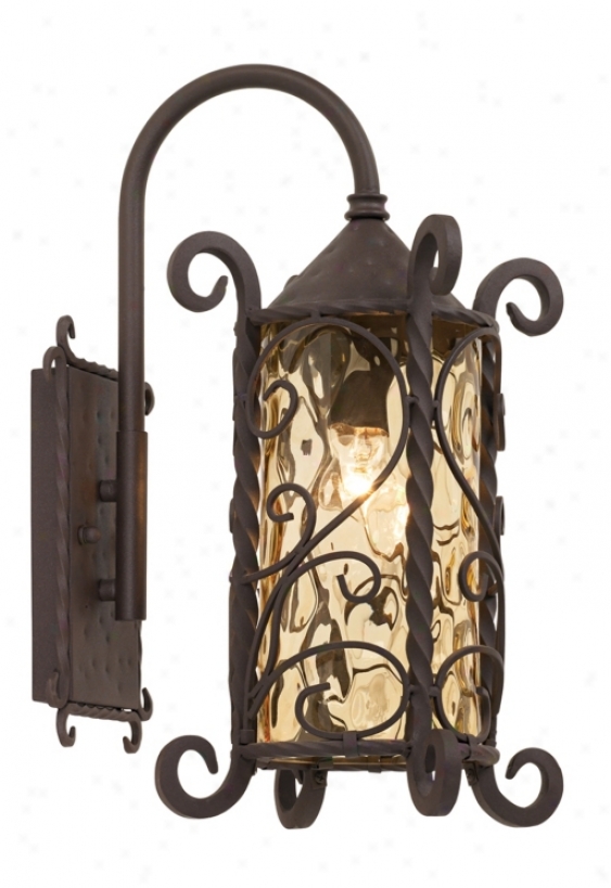 Casa Seville&#8482; Iron Flourish 18 1/2" Acute Outdoor Light (72061)