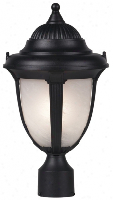 Casa Sorrento&#8482; 16 3/4"  High Black Post Mount Light (32983)